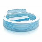 Intex Swim Center Inflatable Family Lounge Pool, 88in X 85in X 30in, for Ages 3+