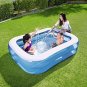 H2OGO! Blue Rectangular Inflatable Family Pool