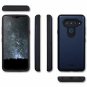 TORU CX PRO LG V40 ThinQ Wallet Case Blue with Hidden Credit Card Holder ID Slot