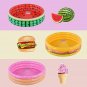 Kiddie Pool, Watermelon Hamburger Ice Cream Inflatable Pool, Water Pool in Summe