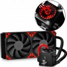 DEEPCOOL Captain 240EX AIO Liquid CPU Cooler, 240mm Radiator, Dual 120mm Black P