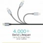FosPower [2 Pack, 3FT] Apple MFi Certified 8-pin Lightning to USB Cable [Nylon B