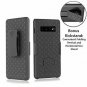 Samsung Galaxy S10 Plus Case, Belt Clip Case Slim Fit Holster Shell Combo w/Ru