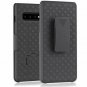 Samsung Galaxy S10 Plus Case, Belt Clip Case Slim Fit Holster Shell Combo w/Ru