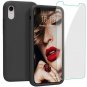 JASBON Case for iPhone XR, Shockproof Silicone Phone Cover with Free Screen Prot