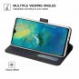 Foluu Compatible Huawei Mate 20 X Case, Wallet Case Card Holster Canvas Flip/Fol