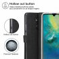 Foluu Compatible Huawei Mate 20 X Case, Wallet Case Card Holster Canvas Flip/Fol