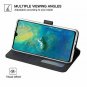 Foluu Compatible Huawei Mate 20 X Case, Wallet Case Card Holster Canvas Flip/Fol