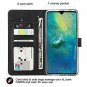 Foluu Compatible Huawei Mate 20 X Case, Wallet Case Card Holster Canvas Flip/Fol