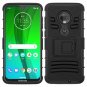 Moto G7 Case, Moto G7 Plus Case, Aoways Tempered Glass Screen Protector, Heavy D