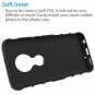 Moto G7 Case, Moto G7 Plus Case, Aoways Tempered Glass Screen Protector, Heavy D
