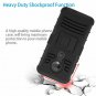Moto G7 Case, Moto G7 Plus Case, Aoways Tempered Glass Screen Protector, Heavy D
