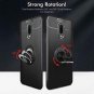 BeautyWill OnePlus 6T Case with Ring Holder Slim Fit Flexible TPU Magnetic Kicks