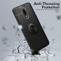 BeautyWill OnePlus 6T Case with Ring Holder Slim Fit Flexible TPU Magnetic Kicks