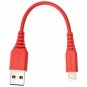 AmazonBasics Lightning to USB A Cable MFi Certified iPhone Charger Red, 4In