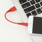 AmazonBasics Lightning to USB A Cable MFi Certified iPhone Charger Red, 4In