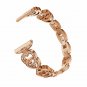 Elobeth Compatible Galaxy Watch 42mm /Active 40mm Band Rose Gold Alloy Crystal R