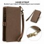 Multifunctional Wallet for Huawei Mate 20 Pro, MEGSHI Zipper Wallet Case, Handba