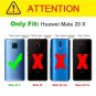 JD Case Compatible for Mate 20 X Case, [Wallet Stand] [Slim Fit] Heavy Duty Sho