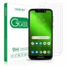 for Moto G7 Play Screen Protector, Habyby Tempered Glass Screen Protector Film f