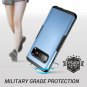 YOUMAKER Case for Galaxy S10 Plus, Metallic Blue Heavy Duty Protection Full Bod