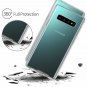 Casetego Compatible Galaxy S10 Case,360 Full Body Two Piece Slim Crystal Transpa