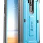 LG G7 Case With Built In Screen Protector Holster Cover Full Body Rugged Blue