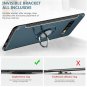 Hayder Galaxy S10 Plus Case, Car Magnetic Stand Holder 360 Degree Adjustable Rin