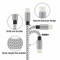 Youer Phone Cable 4Pack 3FT 6FT 6FT 10FT Nylon Braided USB Charging Syncing Co