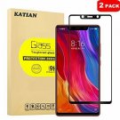 [2 Pack] Xiaomi Mi 8 SE Screen Protector, KATIAN HD Full Coverage Protector[Anti