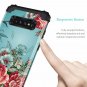 Lontect for Galaxy S10 Plus Case Floral 3 in 1 Heavy Duty Hybrid Sturdy Armor Hi