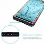 Lontect for Galaxy S10 Plus Case Floral 3 in 1 Heavy Duty Hybrid Sturdy Armor Hi