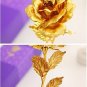 UniteStone Monther Day Gift 24K Gold Foil Artificial Rose Flower Birthday Gift