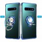 Lontect for Galaxy S10 Plus Case Clear Slim Soft TPU Cover Case with Electroplat