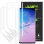 [3PACK] JUMPY for Samsung Galaxy S10 Plus Screen Protector, [Liquid Skin] [Case
