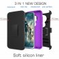 AnoKe Compatiable with Moto G7 Case with HD Screen Protector,BeltClip Holster T
