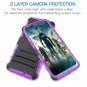 AnoKe Compatiable with Moto G7 Case with HD Screen Protector,BeltClip Holster T