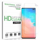 amFilm Elastic Skin Screen Protector for Samsung Galaxy S10 Plus (2 Pack) Easy I