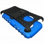 Moto G5 Plus Case Shockproof Dual Layer TPU Kickstand Protective Cover Blue NEW