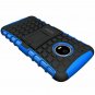 Moto G5 Plus Case Shockproof Dual Layer TPU Kickstand Protective Cover Blue NEW