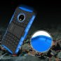 Moto G5 Plus Case Shockproof Dual Layer TPU Kickstand Protective Cover Blue NEW