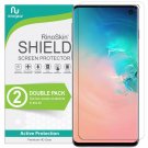 RinoGear for Samsung Galaxy S10 Screen Protector [2Pack] (2019 Accurate FIT) Ca
