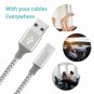 Zcen USB Type C Cable 3Pack 6FT Nylon Braided USB A to USB C Charger Cable Fast