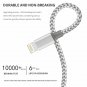 Suanna Phone Cable 4Pack 3FT 6FT 6FT 10FT Nylon Braided Charging Cables USB Char