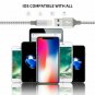 Suanna Phone Cable 4Pack 3FT 6FT 6FT 10FT Nylon Braided Charging Cables USB Char