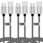Micro USB Cable 10ft,[3 Pack] Extra Long Fast Charging Cord Nylon Braided High S