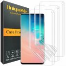 [3 PACK] UniqueMe Compatible with Samsung Galaxy S10 Screen Protector, HD Clear