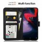 Oneplus 6T Case Cover Flip,TPUPU Leather Case with Kickstand, MultiFunction Ma