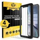 NEARPOW Screen Protector for iPhone XR, [4 Pack] Tempered Glass Screen Protector