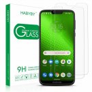 for Moto G7 Power Screen Protector, Habyby Tempered Glass Screen Protector Film